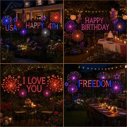 Topacme® Outdoor Solar-Powered Moving Firework Lights🎇🎇🎇