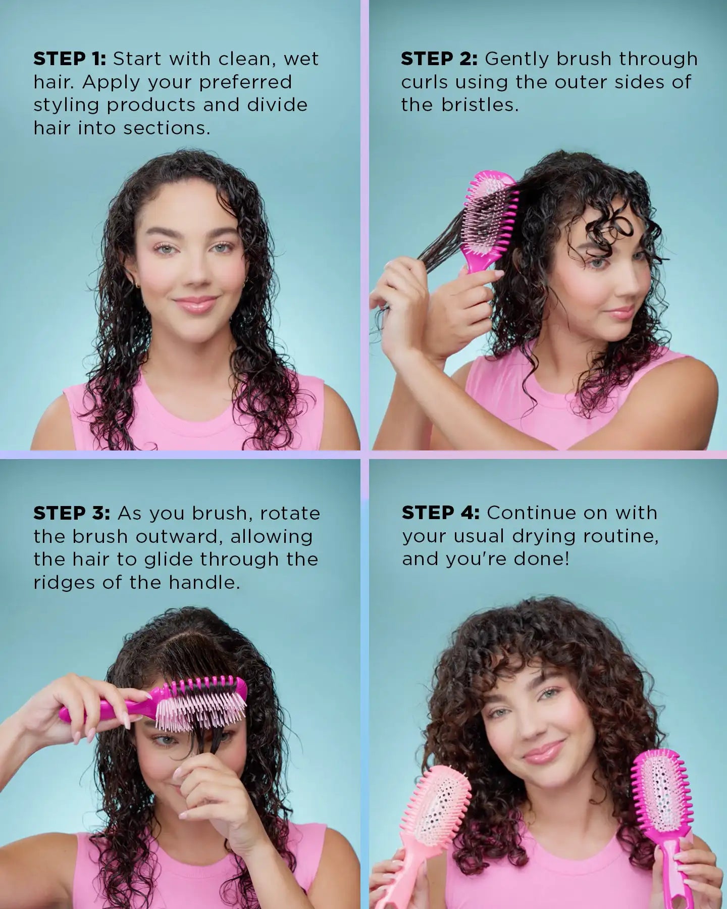 BARKOMA® Curl Defining Detangle Brush | Glides Through Curls Without The Pull | 50% OFF Today