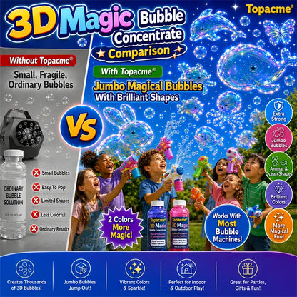 Topacme® Super 3D Magic Bubble Concentrate —— Animal & Ocean Fantasy Theme💧