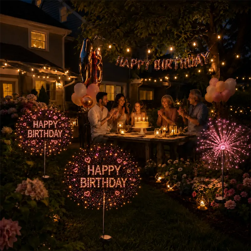 Topacme® Outdoor Solar-Powered Moving Firework Lights🎇🎇🎇