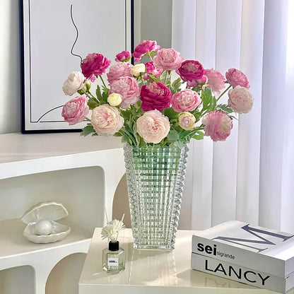 BARKOMA® Peony Bouquet — 20 Stems (≈60 Heads), 50 cm, Bendable Stems for Wedding & Home Décor (Vase Not Included)