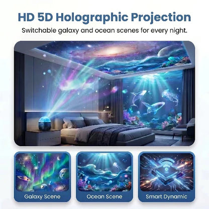 Topacme® 360° Night Light Projector - Smart Holographic Star Projector🌌